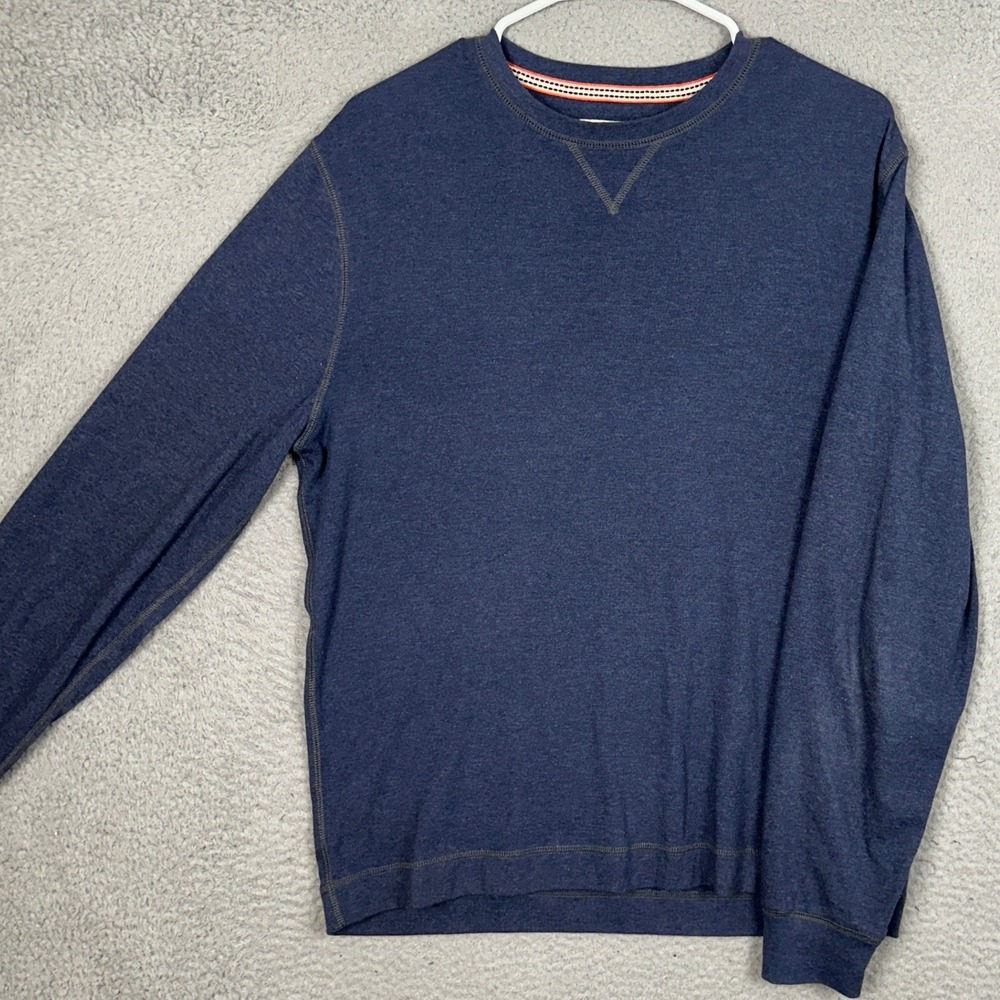The Normal Brand Sweatshirt Mens Medium Crew Neck Blue Pullover Long Sleeve EUC